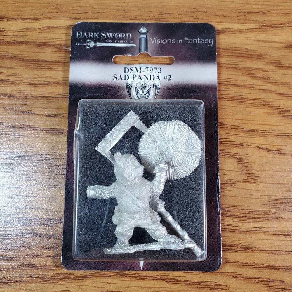 Dark Sword Miniatures Sad Panda #2 Metal Mini Vision in Fantasy 28mm Jason Wiebe